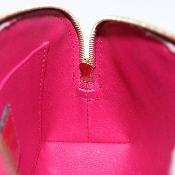 LOUIS VUITTON Monogram Vernis Pochette Cosmetic Rose Indian M90009 Auth 134589 - Picture 16 of 16